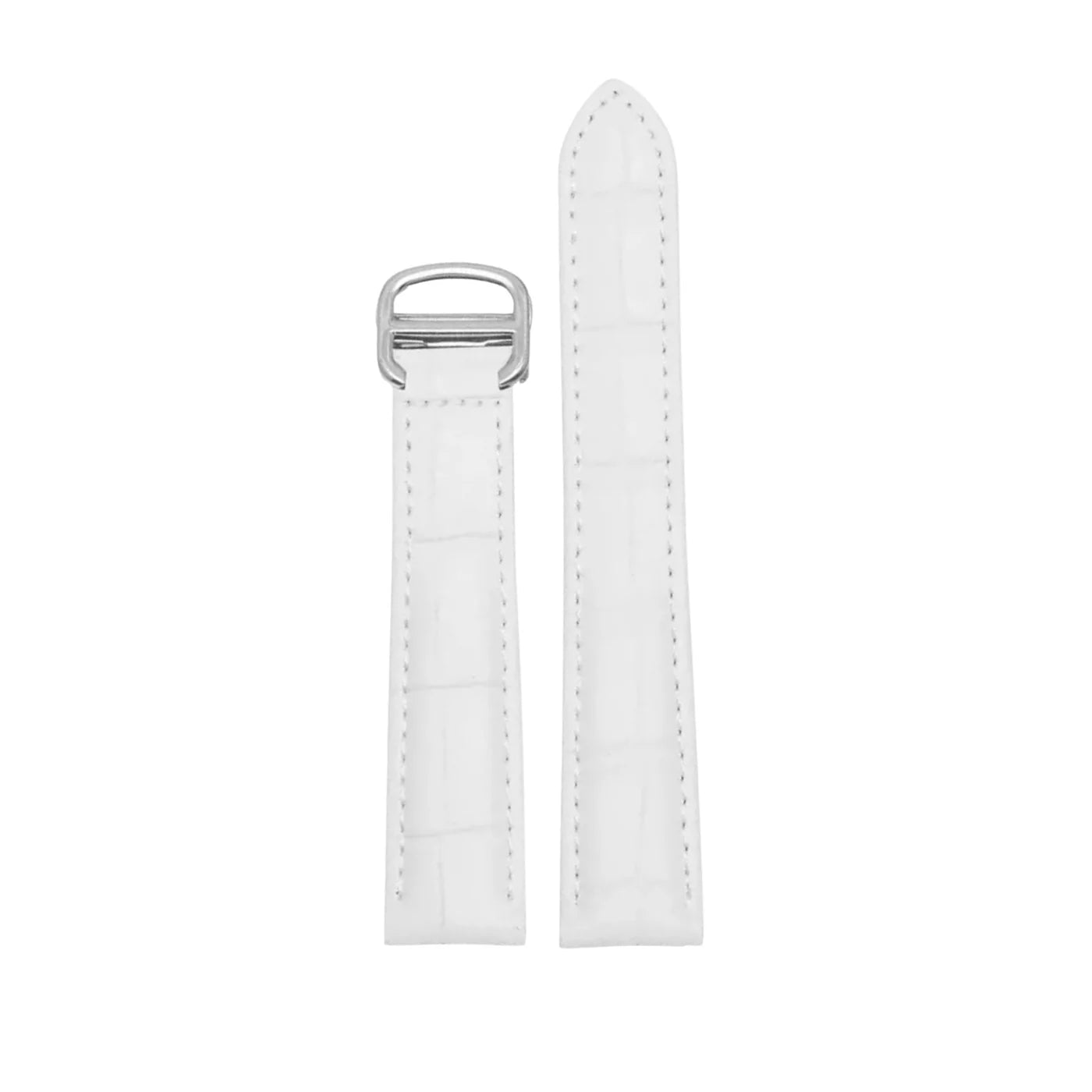 Leder Armband - für Cartier Tank - Weiss - Helvetus DE