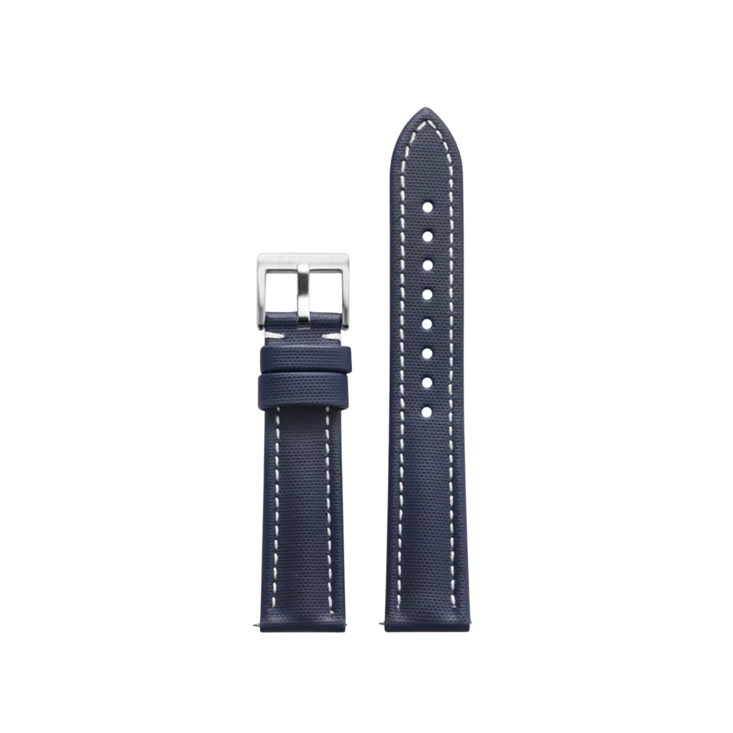 Sailcloth FKM Kautschuk Armband – Dunkel Blau/Weiss – MarinerTex™ von Helvetus® - Helvetus DE